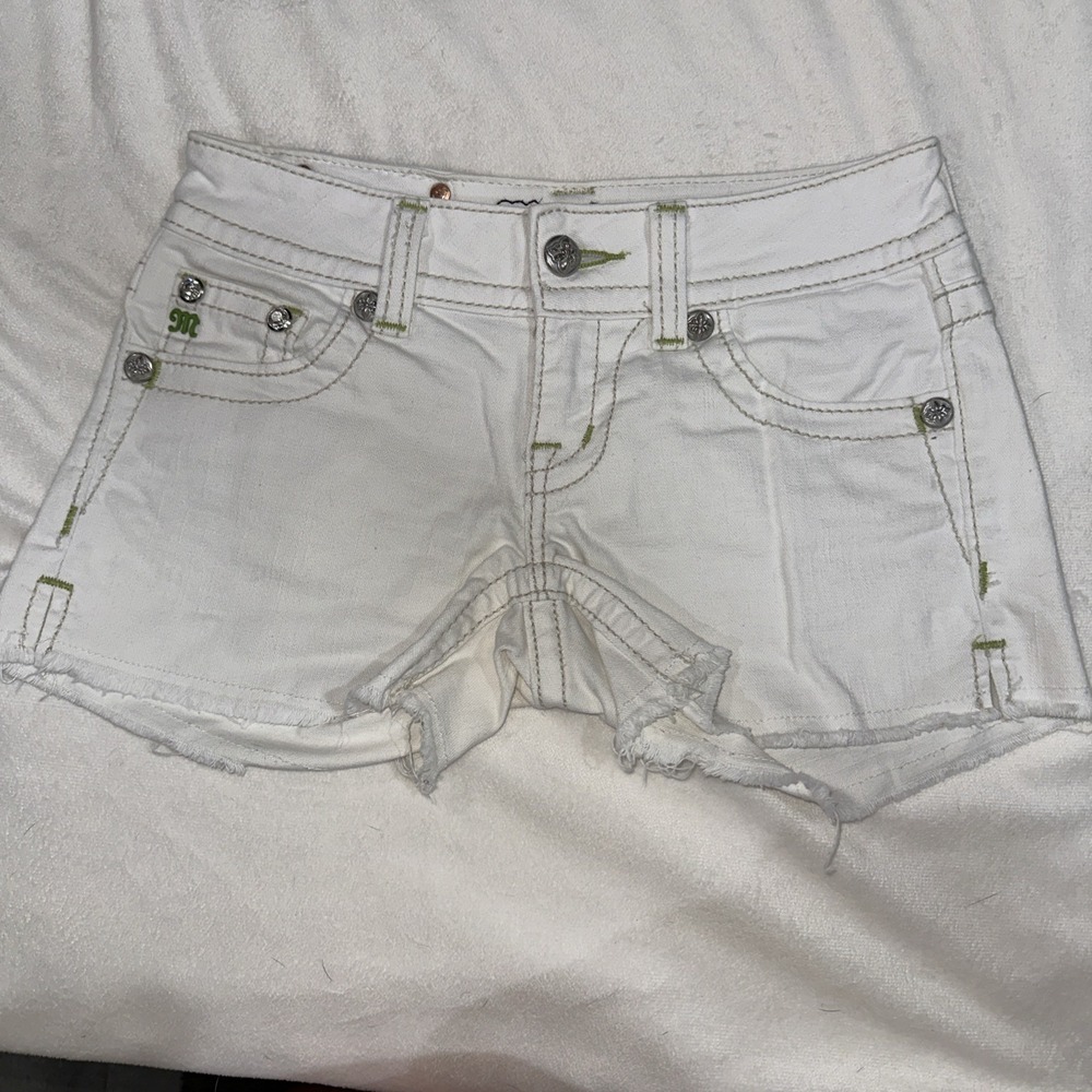 Miss Me White High Waist Women Shorts